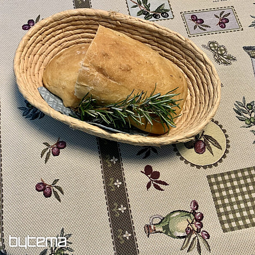Tapestry tablecloth, OLIVE scarf