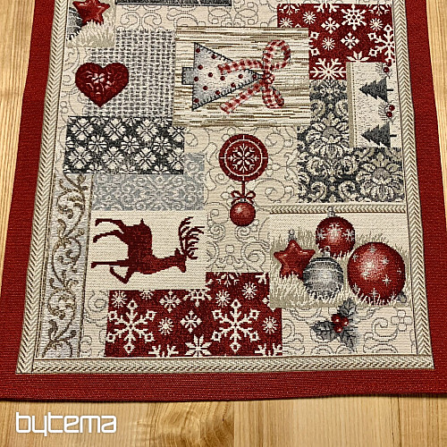 Tapestry tablecloth, scarf MERRY CHRISTMAS