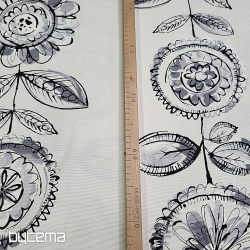 Decorative fabric FLORIDA large flower