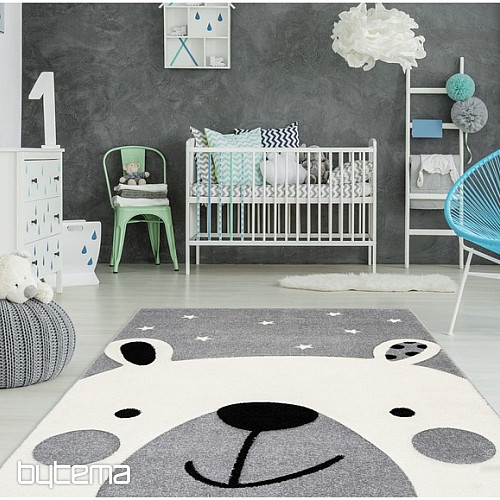 Children carpet AMIGO 323 Bear grey