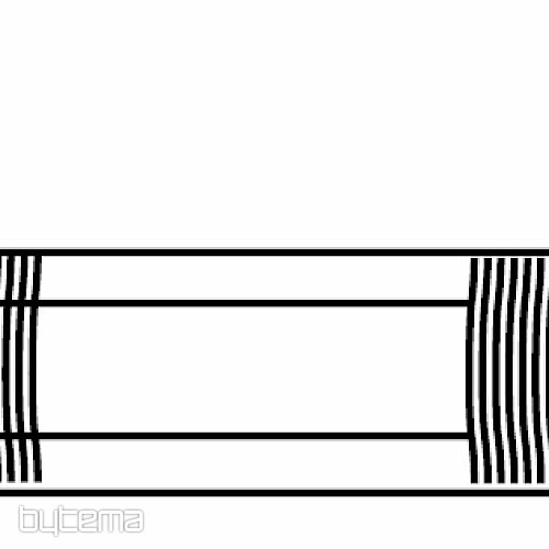 Ribbon for curtains Hidden loops