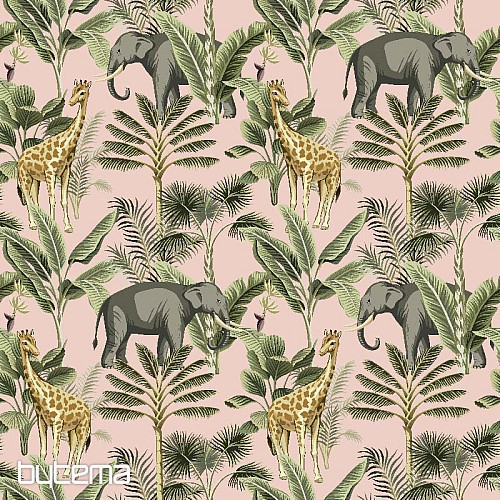 Decorative fabric AFRICA animals