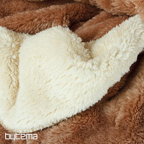 Microfiber blanket SHEEP chocolate