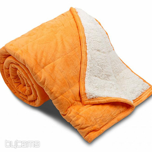 Microfiber blanket EXTRA SOFT SHEEP - orange