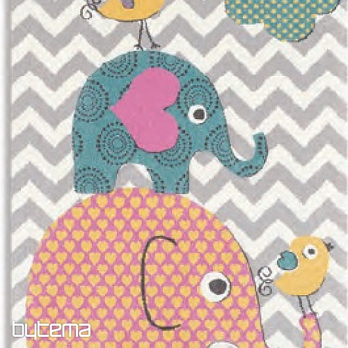 Children carpet PASTEL Elephants