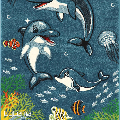 Children's piece rug DOLPHINS