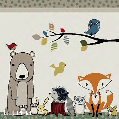 Children carpet FOREST ANIMALS