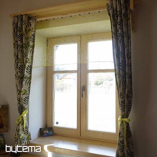 Decorative fabric PLANTS GREEN