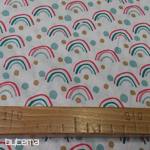 Cotton fabric RAINBOW
