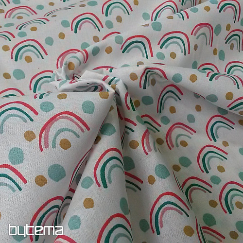Cotton fabric RAINBOW