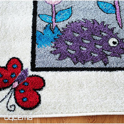 Children&#39;s rug ANIMALS cream