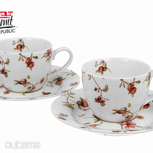 Porcelain espresso mugs set 2 pcs
