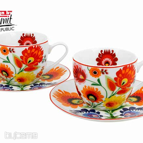 Porcelain espresso mugs set 2 pcs Lowic espresso šapo