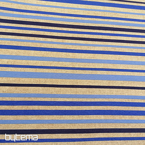 Decorative fabric blue stripe