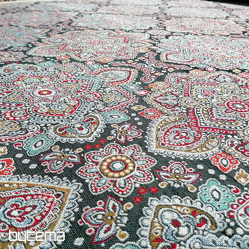 Tapestry fabric JAIMA NEGRO