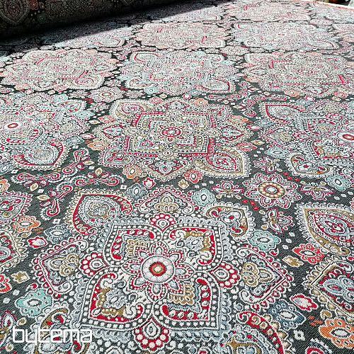 Tapestry fabric JAIMA NEGRO