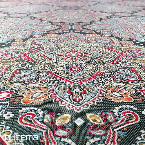 Tapestry fabric JAIMA NEGRO