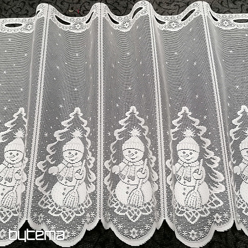CHRISTMAS jacquard curtain for the SNOWMAN stained glass window
