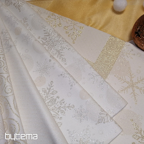 Christmas table setting FLAKES AND GOLD