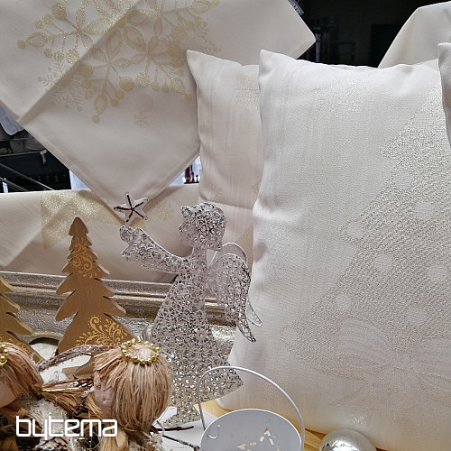 Christmas tablecloths and scarves SILVER CHRISTMAS Silver NATURAL