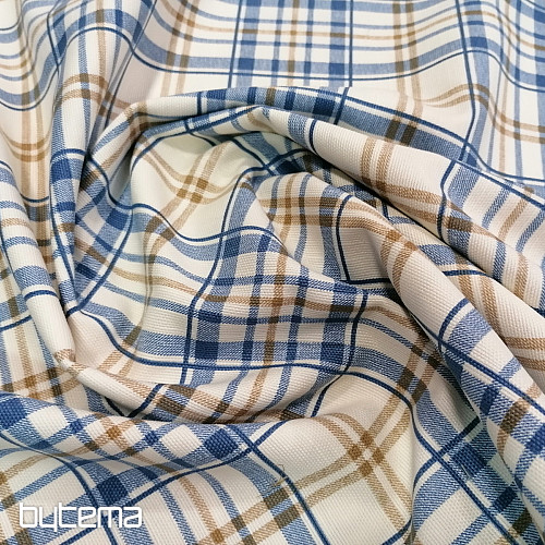 Decorative fabric LAURA - check blue