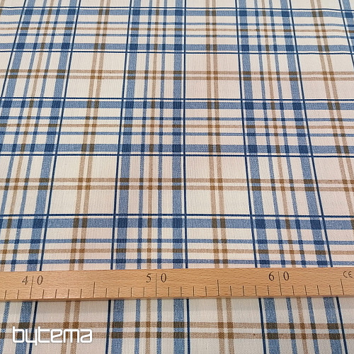 Decorative fabric LAURA - check blue