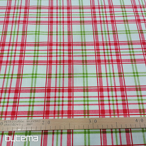 Decorative fabric LAURA - check pink