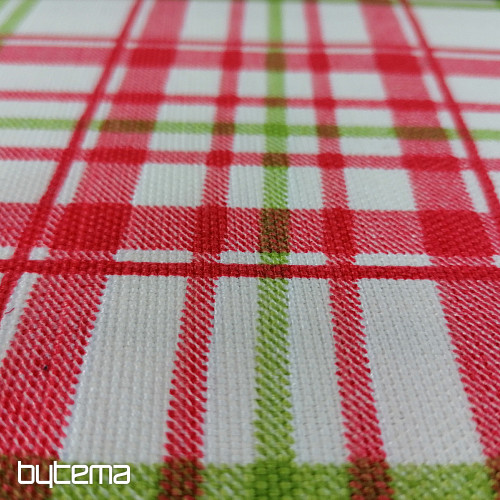 Decorative fabric LAURA - check pink