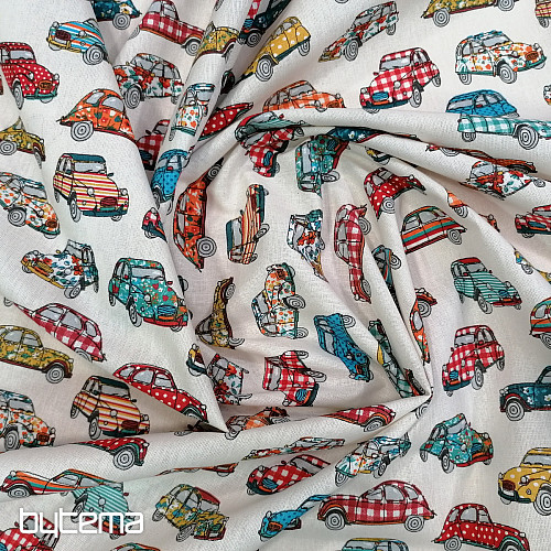 Cotton fabric AUTO colorful