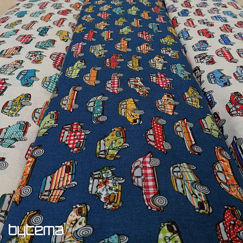 Cotton fabric AUTO colorful