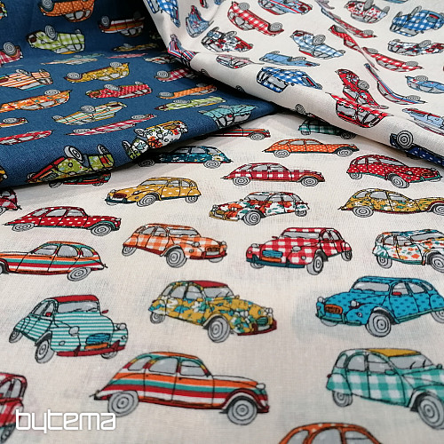 Cotton fabric AUTO colorful