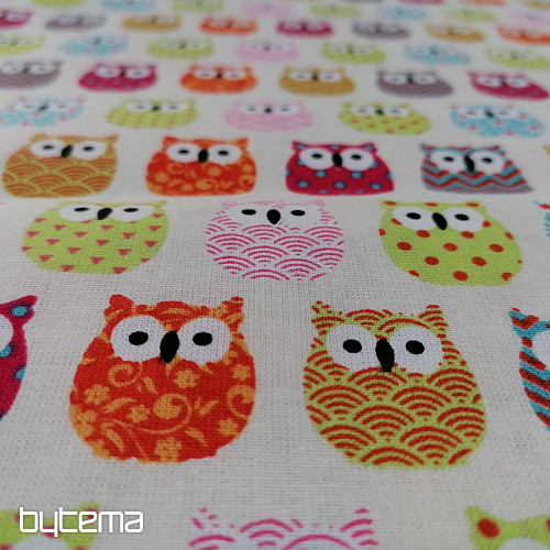Decorative fabric MINI OWLS 5