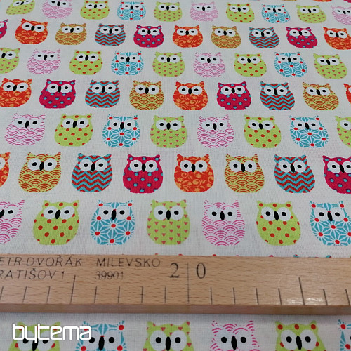 Decorative fabric MINI OWLS 5