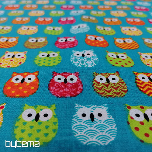 Decorative fabric MINI OWLS 6