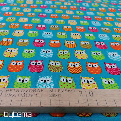 Decorative fabric MINI OWLS 6