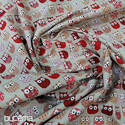 Decorative fabric MINI OWLS 4