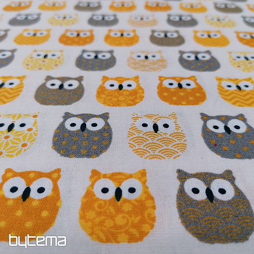 Decorative fabric MINI OWLS 3