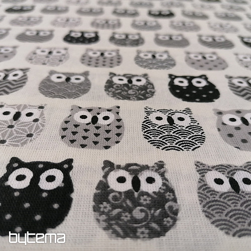 Decorative fabric MINI OWLS 8