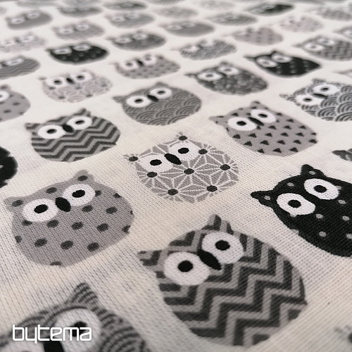 Decorative fabric MINI OWLS 8