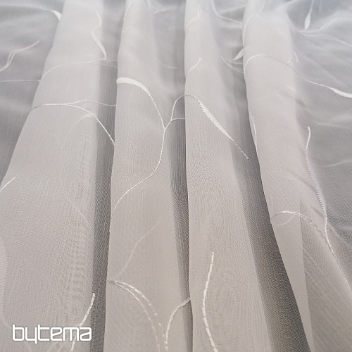 Embroidered luxury curtain GERSTER 11683