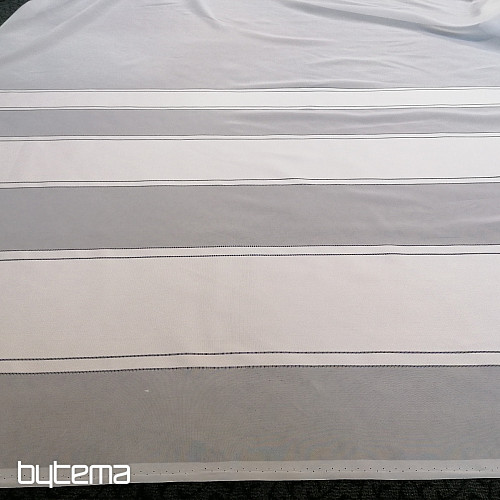 Curtain voal white - stripes