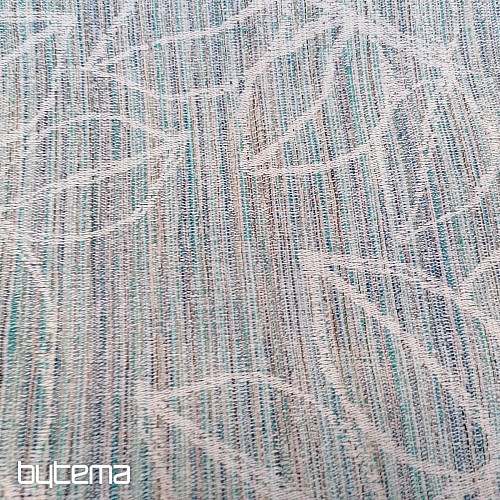 Decorative fabric FLORENTI leaves blue