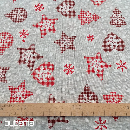 Christmas decorative fabric MIX LAPONIA
