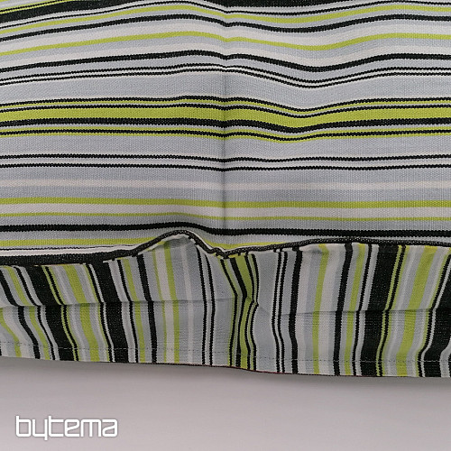 Strip-green cushion cover