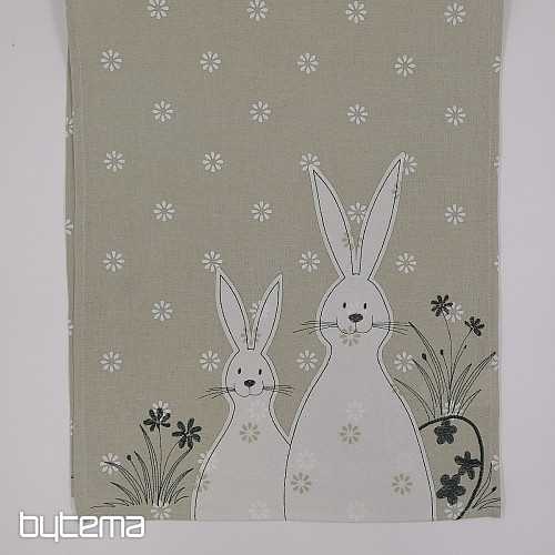 Embroidered tablecloths HARE gray