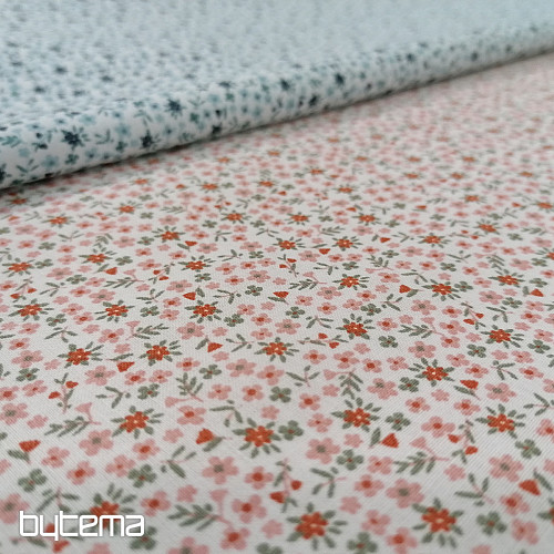Cotton fabric TOMETA flower pink