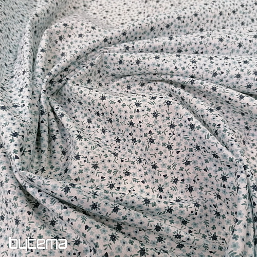 Cotton fabric TOMETA flower blue