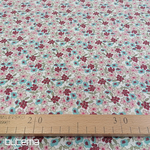 LILAS cotton fabric pink