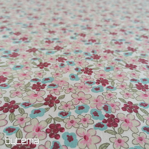 LILAS cotton fabric pink