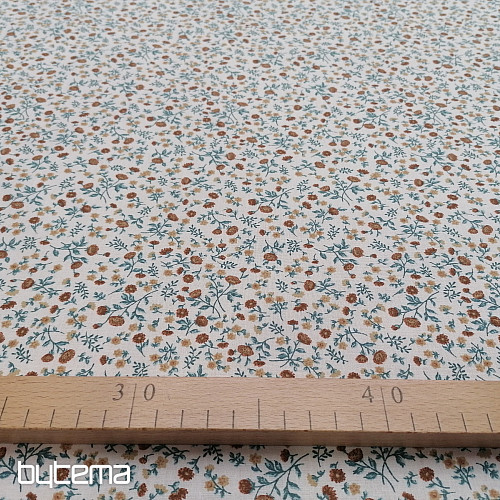 ELEONI cotton fabric, turquoise